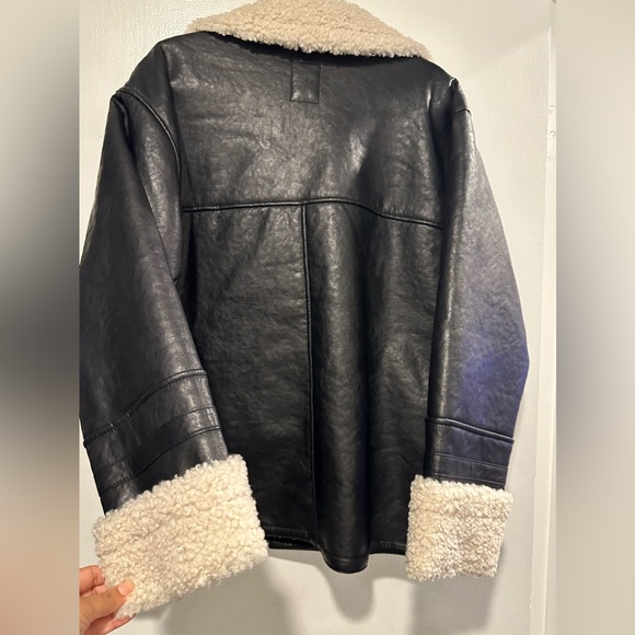 FREE PEOPLE 
Kaja Vegan Bonded Peacoatblack🖤 - Picture 7 of 13